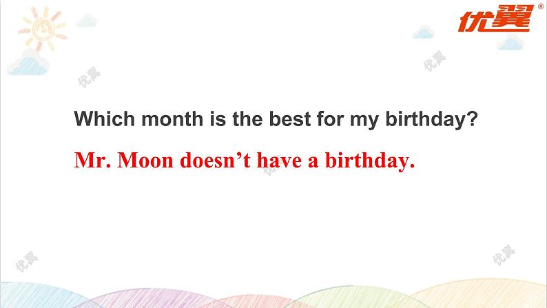 冀教版英语4下 Unit 2 Lesson 12 Mr. Moon's Birthday PPT课件+教案03