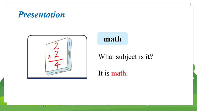 冀教版英语4下 Unit 4 Lesson 22 My Favourite Subject PPT课件+教案08