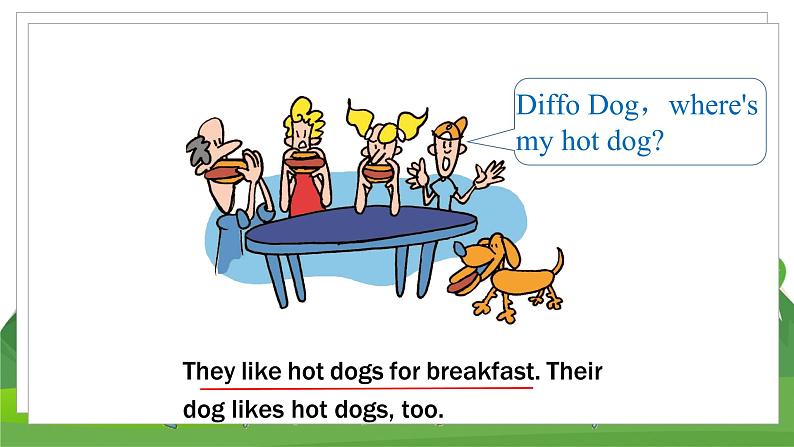 冀教版英语4下 Unit 4 Lesson 24 The Diffos PPT课件+教案08