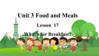 小学英语冀教版 (三年级起点)三年级下册Lesson 17 What’s for Breakfast?课文内容ppt课件