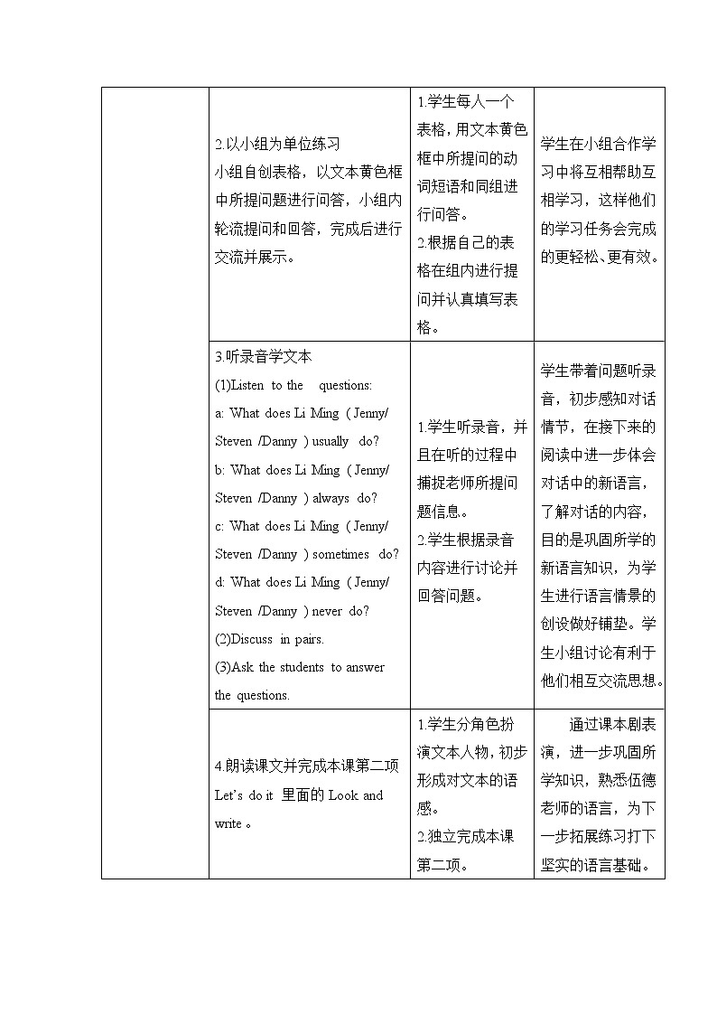 冀教版英语6上  Lesson 11 导学案+教案第3页