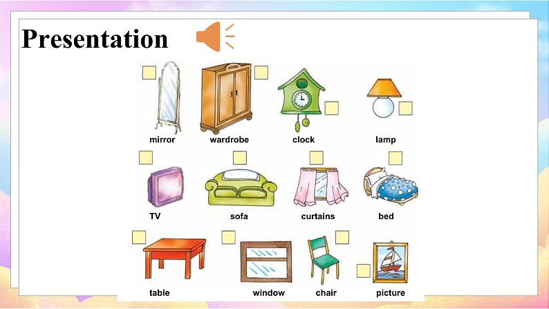 Unit 4 My room Part 1a-1b第4页