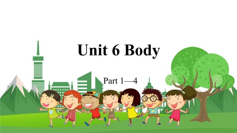 3英下(JQ) -Unit 6 Body Part 1-4 PPT课件01