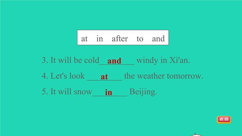 2022外研版（三起）六年级英语下册 Module2Unit2ItwillsnowinHarbin作业课件第8页