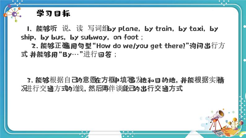 英语PEP版 6年级上册 Unit 2 Lesson 2 Part A Let 's learn & Write and say PPT课件第2页