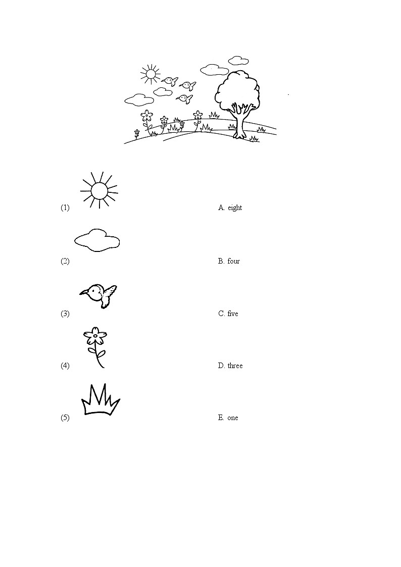 Unit 5 Colours（同步练习）人教版新起点一年级上册英语02