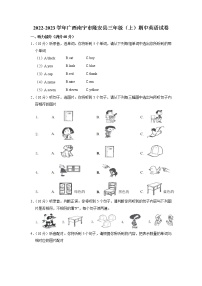 广西壮族自治区南宁市隆安县2022-2023学年三年级上学期期中英语试卷