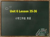 三年级下册英语课件-Unit6 Is this your skirt Lesson 35-36 人教精通版