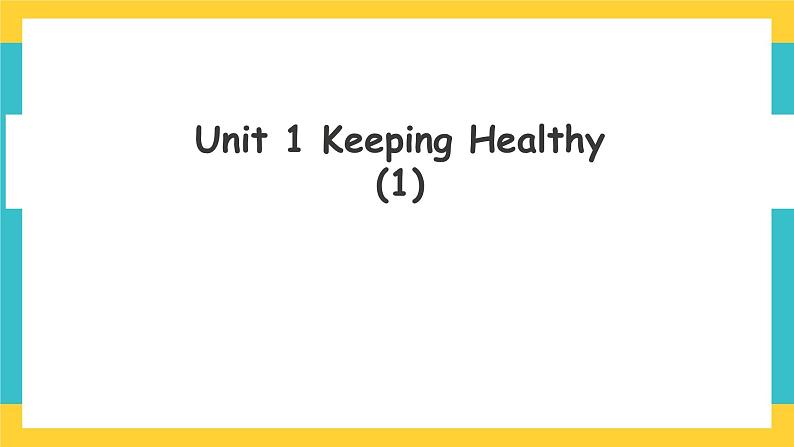 Unit 1  Keeping Healthy lesson 1人教新起点五下英语 课件+教案+练习01