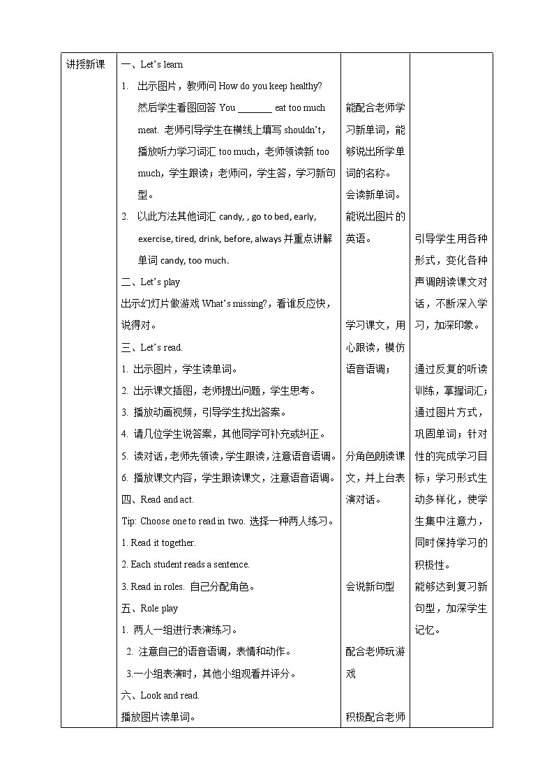 Unit 1  Keeping Healthy lesson 1人教新起点五下英语 课件+教案+练习02