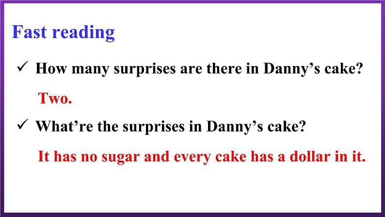 Unit 4 Li Ming Comes Home Lesson 24 Danny’s Surprise Cake（课件+素材）冀教版（三起）英语六年级下册07