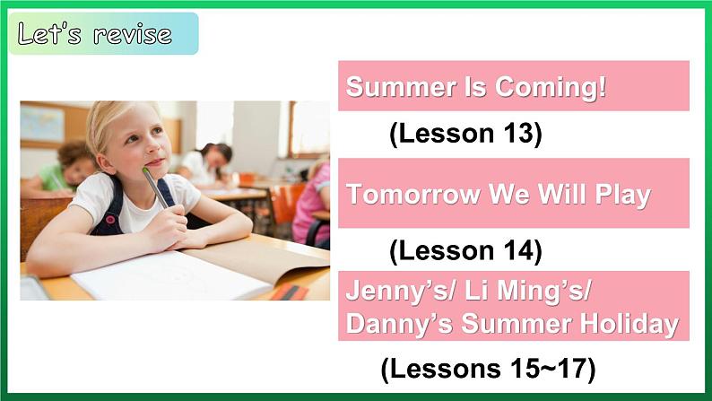 Unit3 What Will You Do This Summer Again, please（课件+素材）冀教版（三起）英语六年级下册03