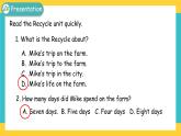 Recycle Mike's happy days 第一课时 课件+教案+课时练+素材