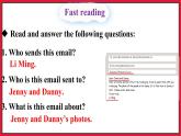 Unit 4  Lesson 23 An Email from Li Ming（课件+素材）冀教版（三起）英语五年级下册