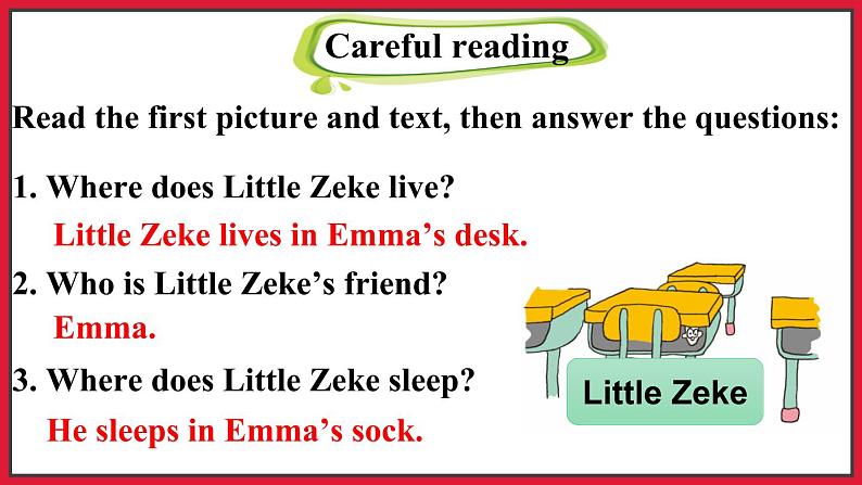 Unit 4  Lesson 24 A Gift for Little Zeke（课件+素材）冀教版（三起）英语五年级下册06