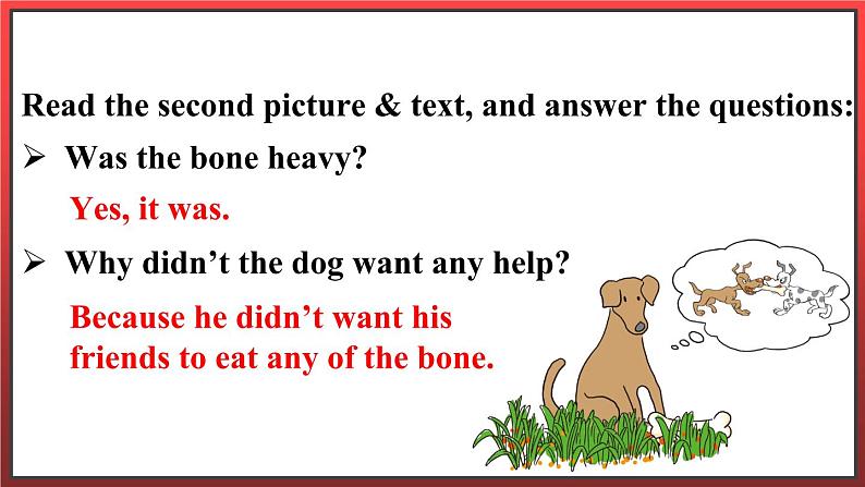 Reading for Fun The Dog and the Bone （课件+素材）冀教版（三起）英语五年级下册06