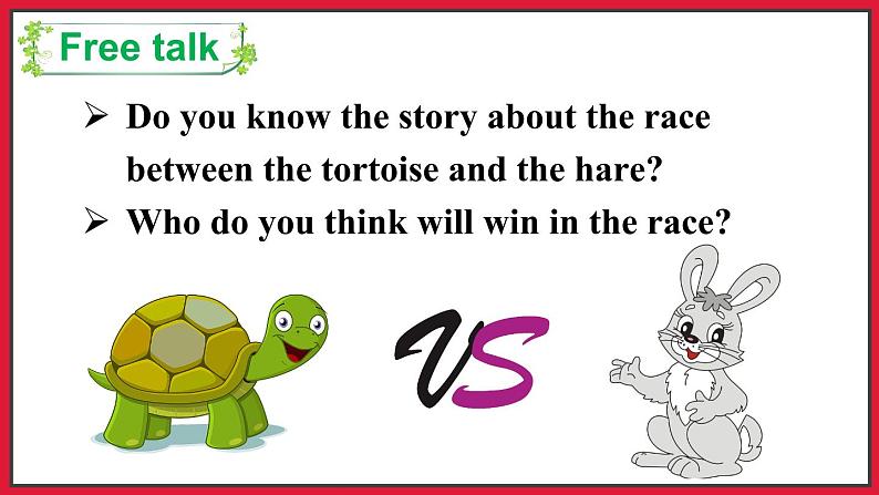 Reading for Fun The Tortoise and the Hare （课件+素材）冀教版（三起）英语五年级下册03