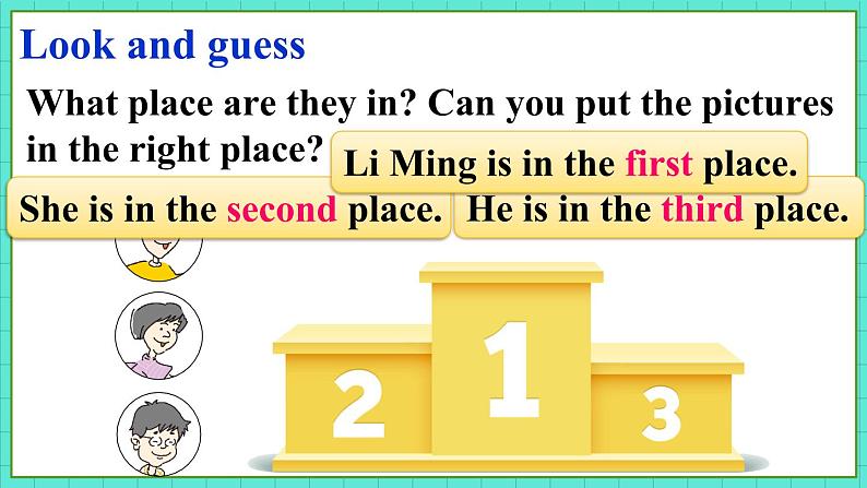 Unit 2 Lesson 8 First, Second, Third（课件+素材）冀教版（三起）英语四年级下册05