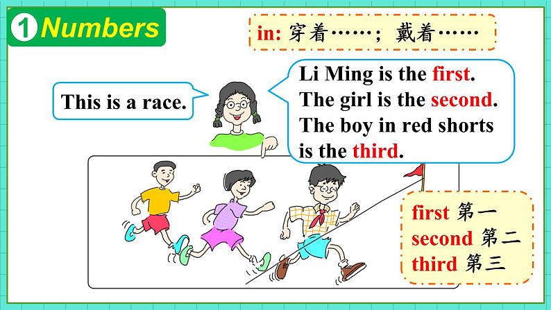 Unit 2 Lesson 8 First, Second, Third（课件+素材）冀教版（三起）英语四年级下册07