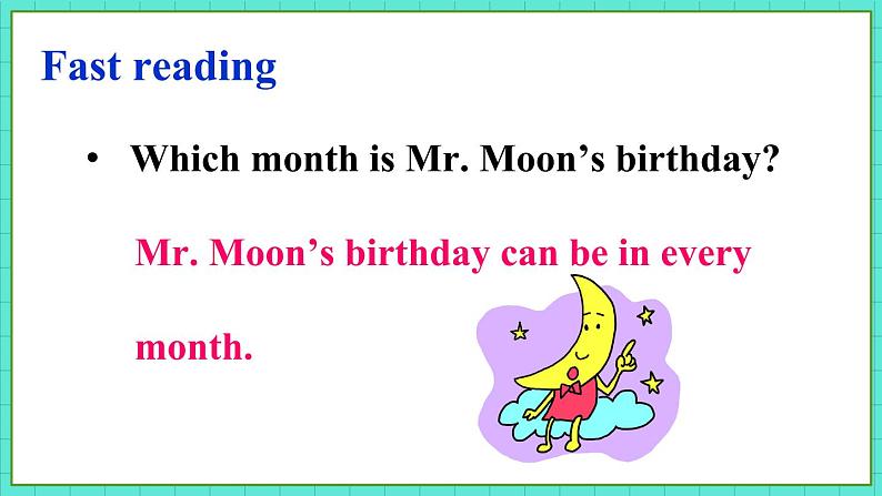 Unit 2 Lesson 12 Mr. Moon’s Birthday（课件+素材）冀教版（三起）英语四年级下册07