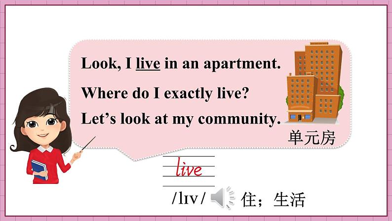 Unit 3 Lesson 15 Where Do You Live（课件+素材）冀教版（三起）英语四年级下册03