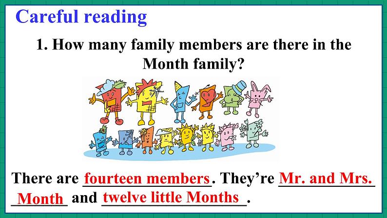 Reading for Fun The Month Family（课件+素材）冀教版（三起）英语四年级下册05