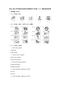 2021-2022学年浙江省绍兴市柯桥区六年级（上）期末英语试卷