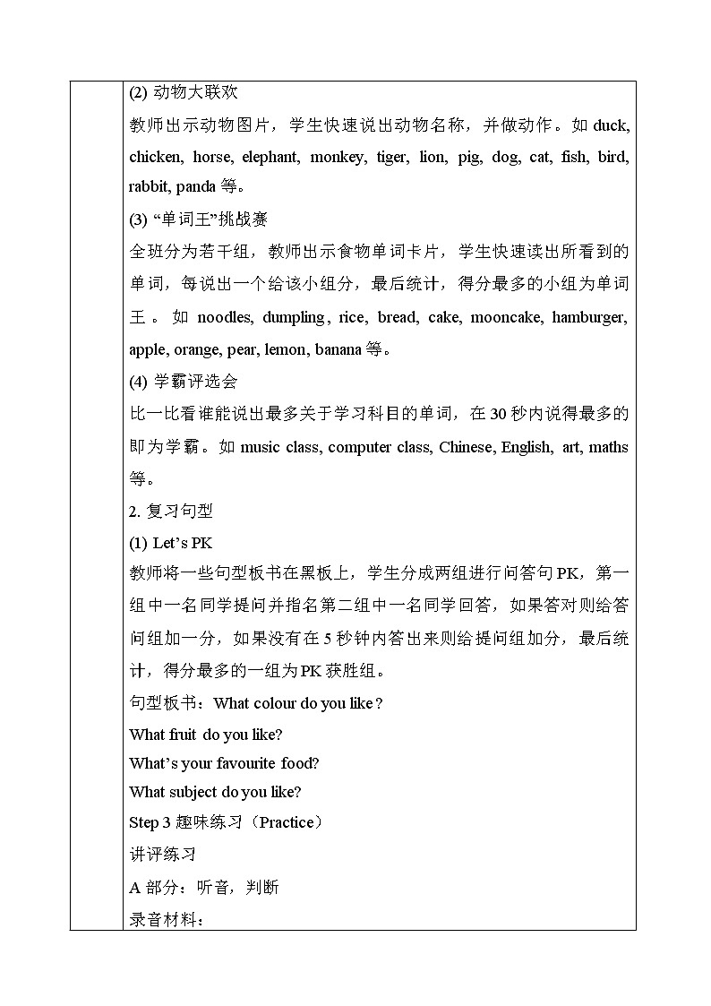 湘少版英语六年级下册General RevisionⅠ 课件+音频素材+同步教案02