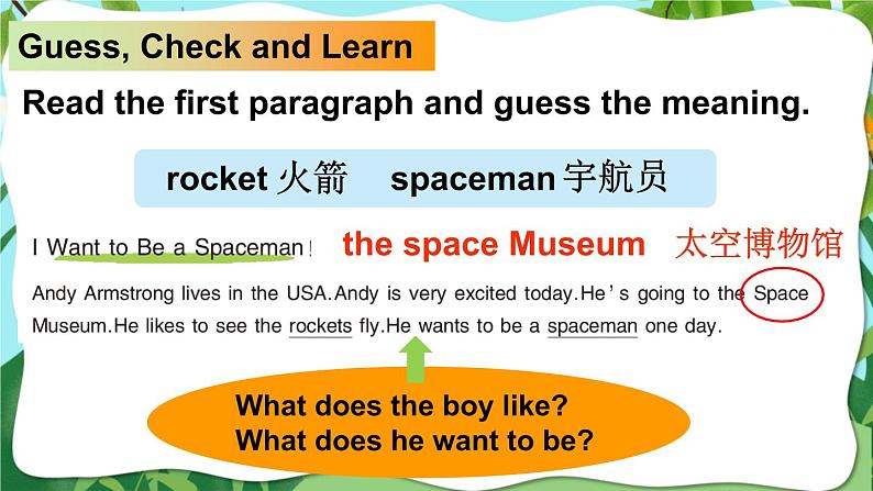 湘少版英语六年级下册I Want to Be a Spaceman 课件第6页