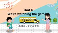 人教精通版五年级下册Lesson 3图片ppt课件