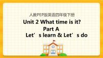 人教版 (PEP)四年级下册Unit 2 What time is it? Part A优秀课件ppt