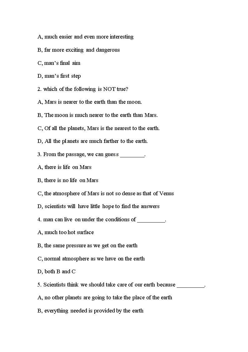 【期末阅读】译林版（三起）-四年级上册英语期末专项训练（含答案）03