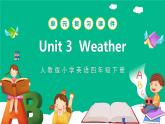 四下 Unit 3  Weather 复习课件