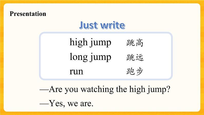 Unit 6 We are watching the games  Lesson 36 Revision 课件08