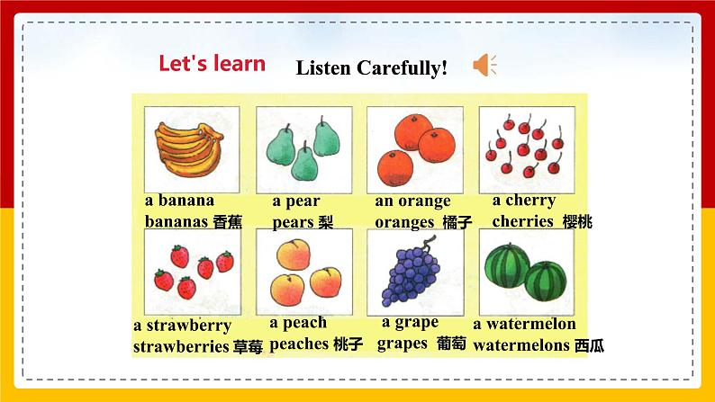 Unit 4 Fruit 第一课时 课件04