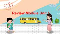 外研5英下 Review Module Unit 1 PPT课件+教案