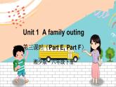 湘少6英下 Unit 1  第三课时（Part E, Part F） PPT课件+教案