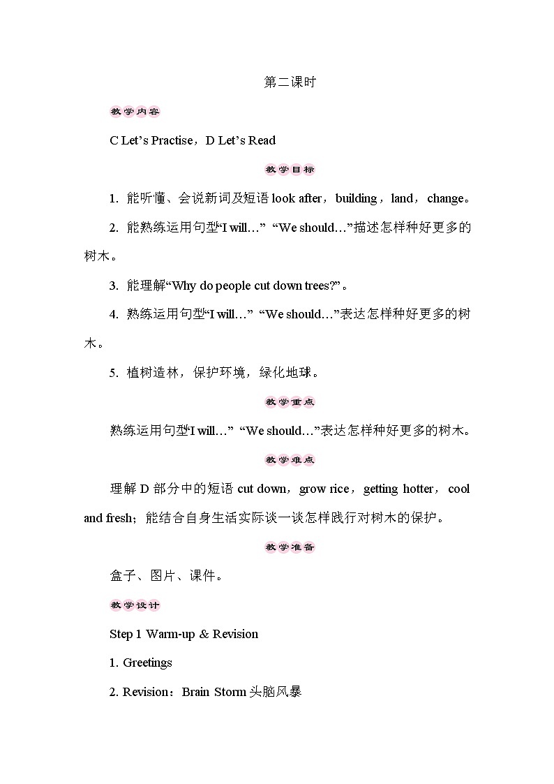 Unit 4 Planting trees is good for us第1页
