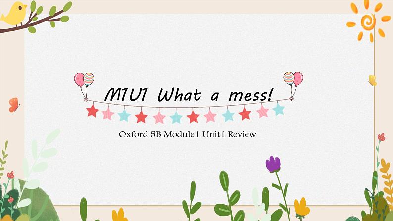 【含自然拼读 知识详解】M1U1 Review 英语复习课件 五年级下册 上海牛津版（试用）01