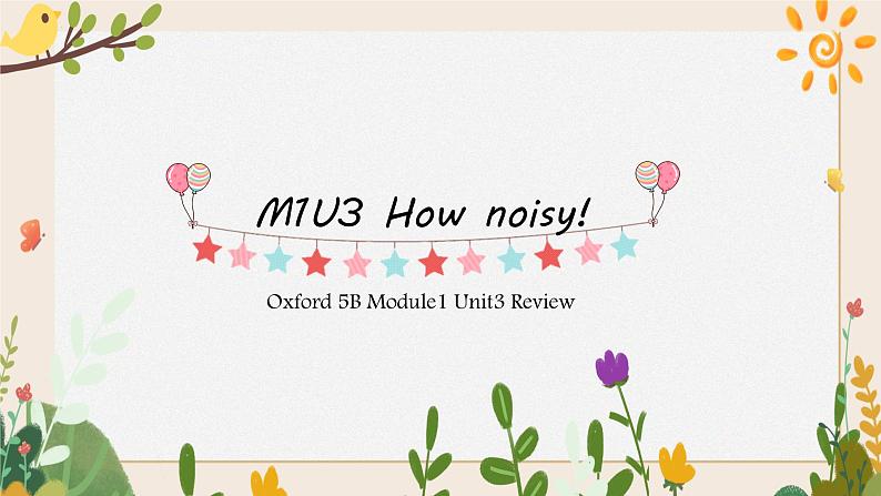 【含自然拼读 知识详解】M1U3 Review 英语复习课件 五年级下册 上海牛津版（试用）第1页