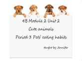 四年级下册英语课件Module 2   Unit 2 Cute animals  Period 3牛津上海版（试用本）