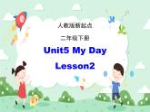 人教版（新起点）英语二下Unit5《MyDay》（Lesson2）课件（无配套动画素材）