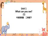 Module 1 Unit 1 What can you see  第一课时 （课件+素材+练习）英语二年级下册