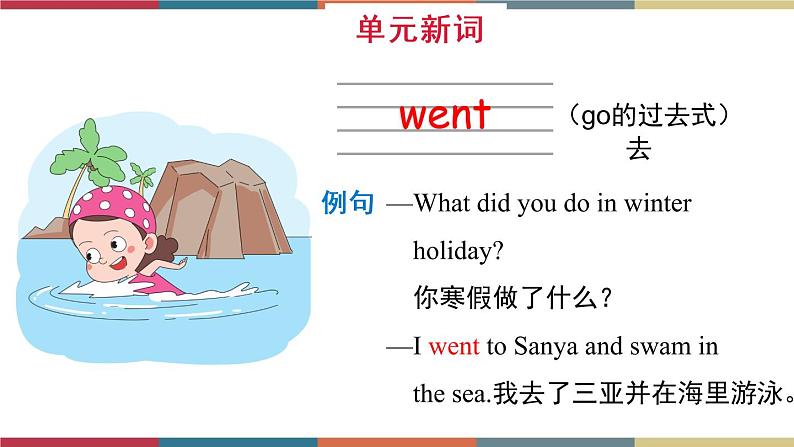 Unit 1 Winter holidays Lesson 2(课件) 鲁科版07