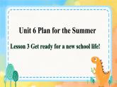 Unit 6 Plan for the Summer Lesson 3(课件+素材)鲁科版