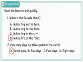 Recycle（ 第一课时）课件+课时练（含答案）+素材