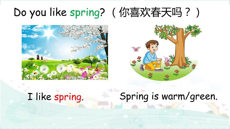 Unit 2 Spring is warm课件07