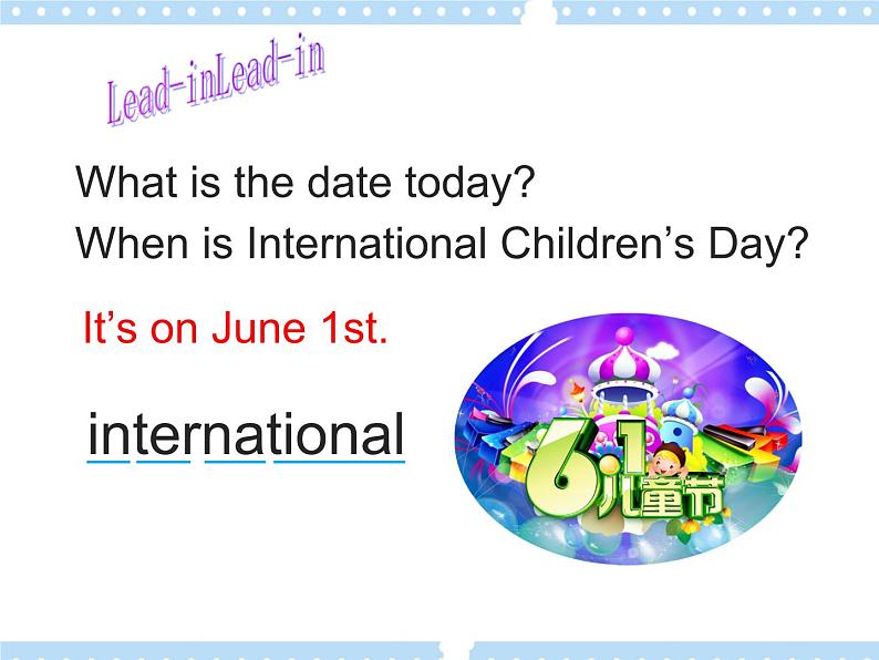 Unit 8 International Children's Day 课件03