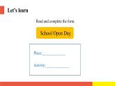 Module 3 Unit 7 Open Day (第2课时)（课件）牛津上海版（三起）英语五年级下册
