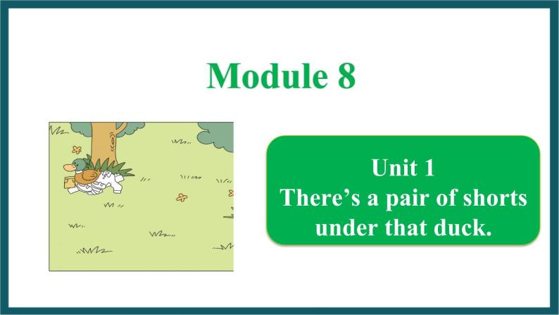Module 8 Unit 1（课件）外研版（一起）英语一年级下册01